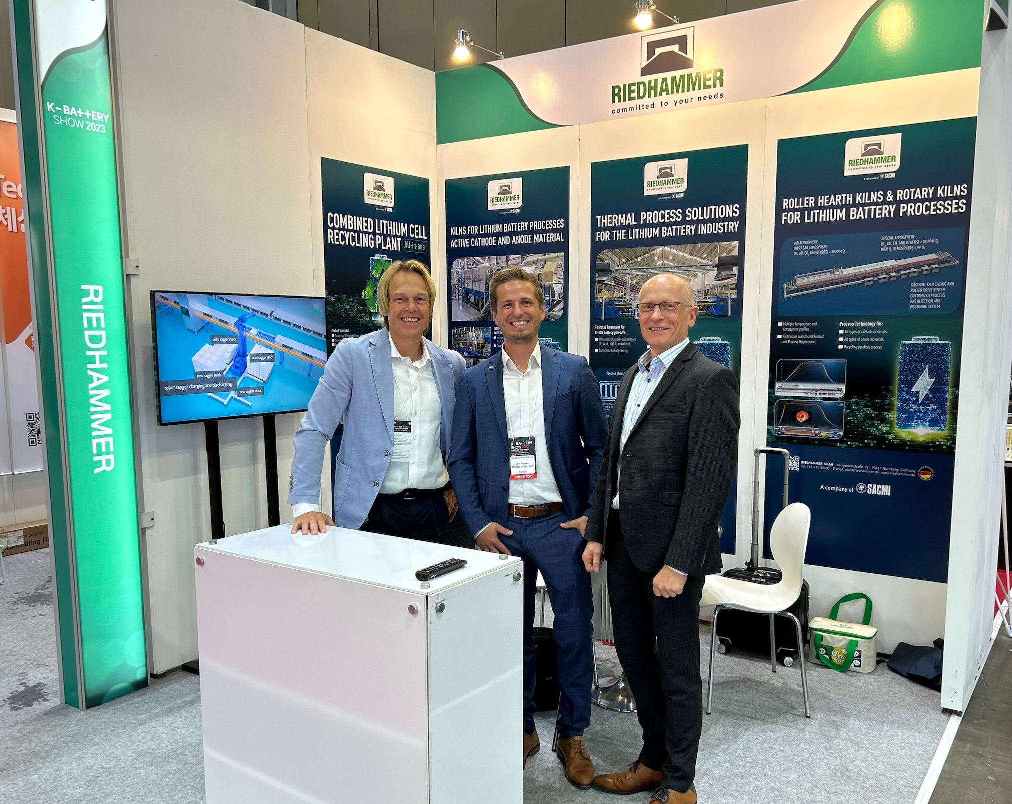 Riedhammer Team at K-Battery Show, Booth F700, Sept. 13-15, 2023