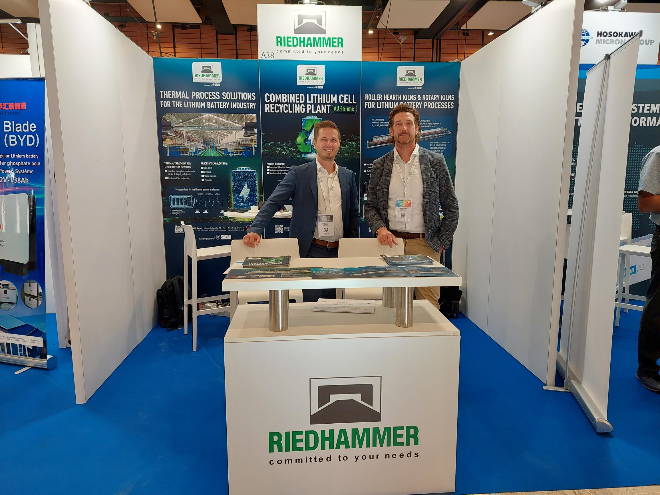 Riedhammer team at Batteries Event, Lyon/France, Oct. 10 - 13, 2023 